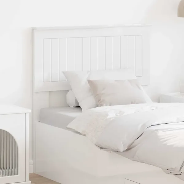 Tête de lit Blanc Brillant Bois d'ingénierie