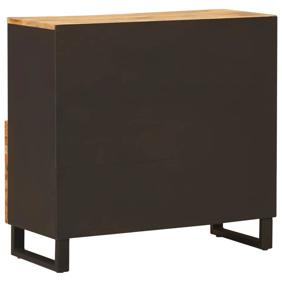 Meuble d'appoint Marron 80 x 33 x 75 cm Bois de mangue massif - 5