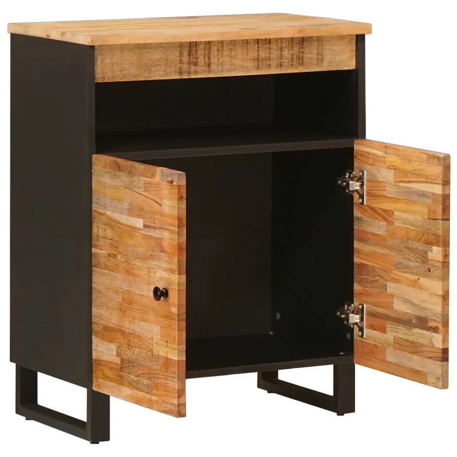 Meuble d'appoint Marron 60 x 33 x 75 cm Bois de mangue massif - 2