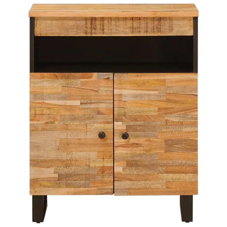 Meuble d'appoint Marron 60 x 33 x 75 cm Bois de mangue massif - 3