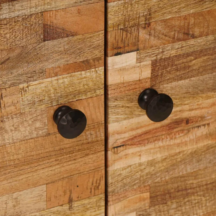 Meuble d'appoint Marron 60 x 33 x 75 cm Bois de mangue massif - 7