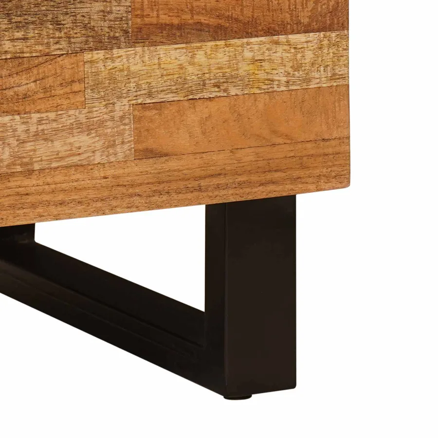 Meuble d'appoint Marron 60 x 33 x 75 cm Bois de mangue massif - 8