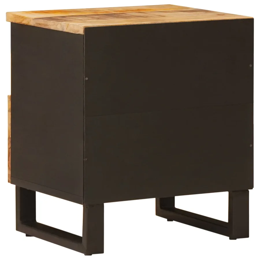Armoire de lit Marron 40 x 33 x 46 cm Bois de mangue massif - 5