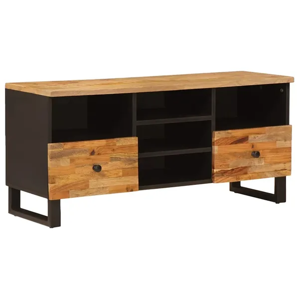 Meuble TV Corona Marron 100 x 33 x 46 cm Bois de mangue massif