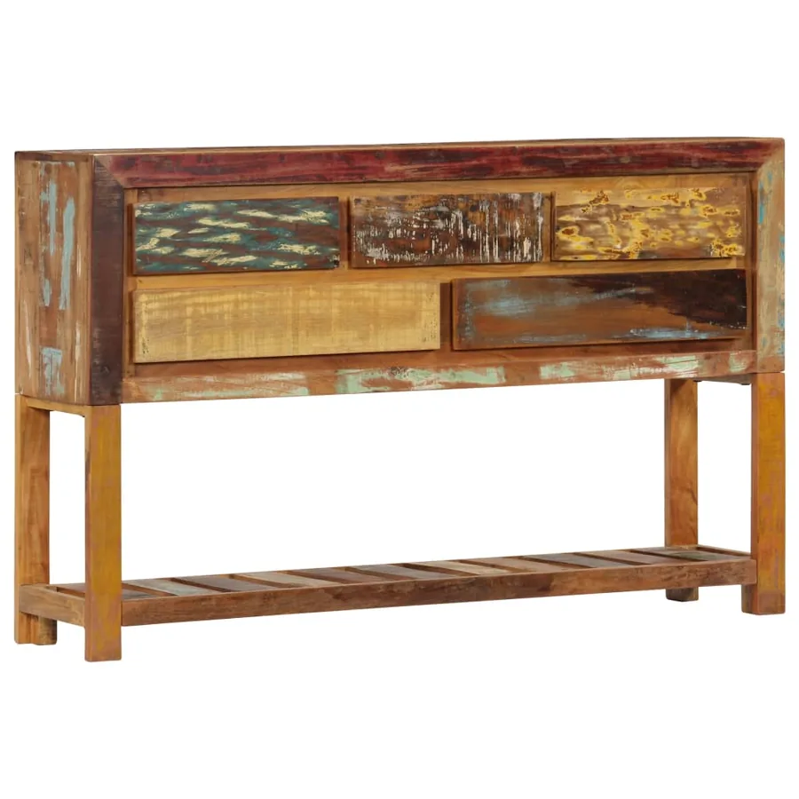 Buffet 120x30x75 cm Bois de récupération solide - 10