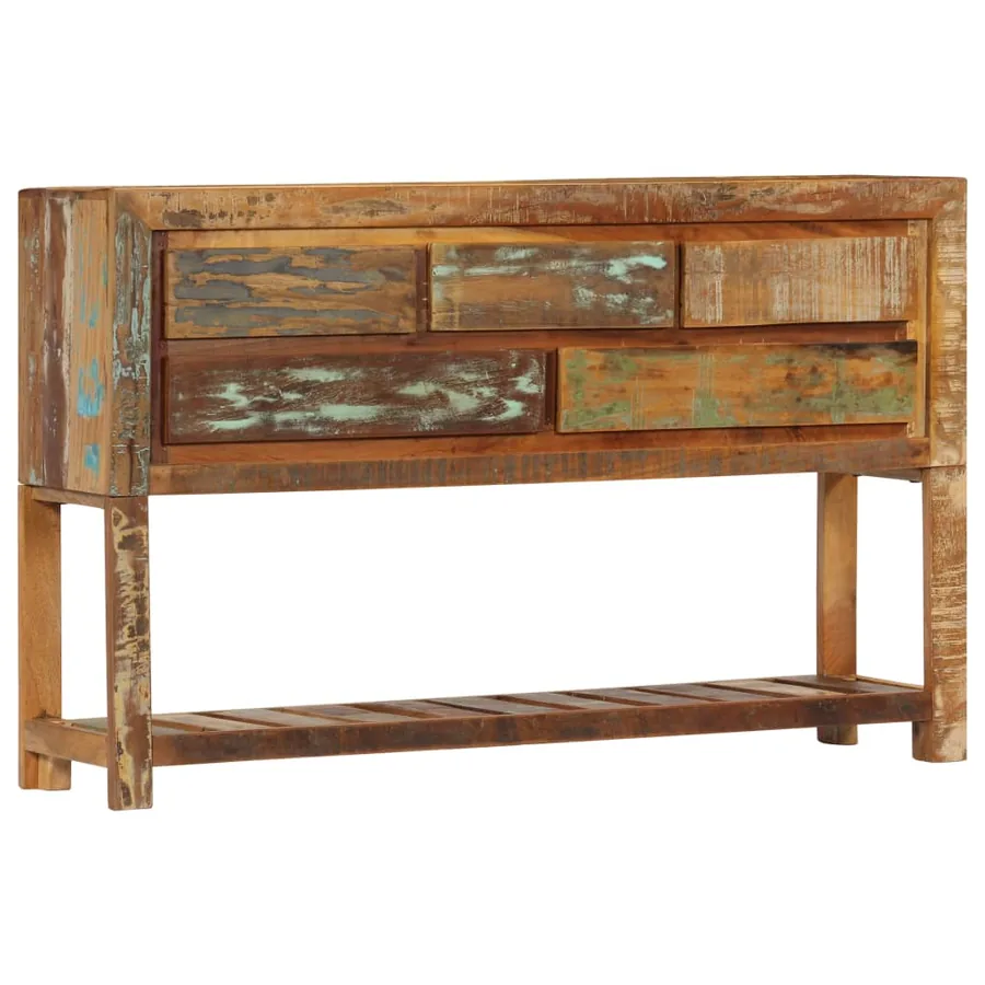 Buffet 120x30x75 cm Bois de récupération solide - 12