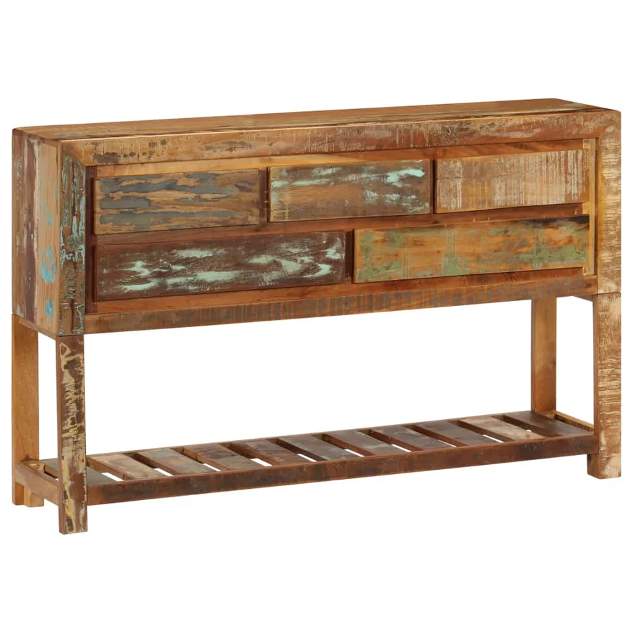 Buffet 120x30x75 cm Bois de récupération solide - 13