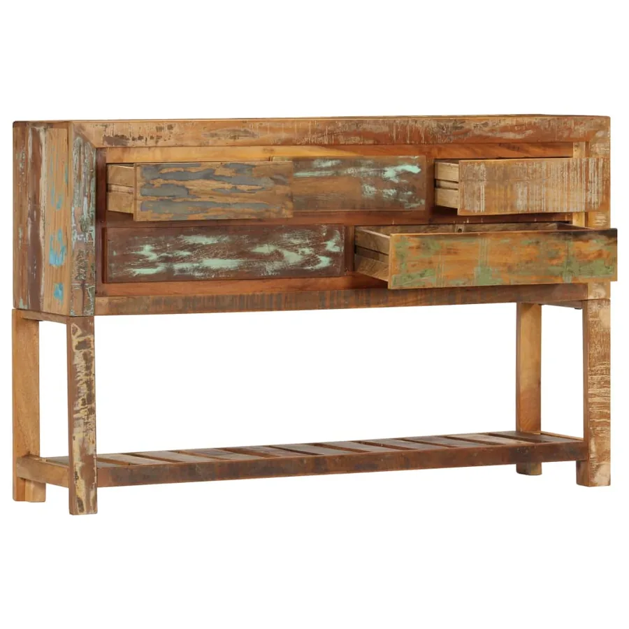 Buffet 120x30x75 cm Bois de récupération solide - 4