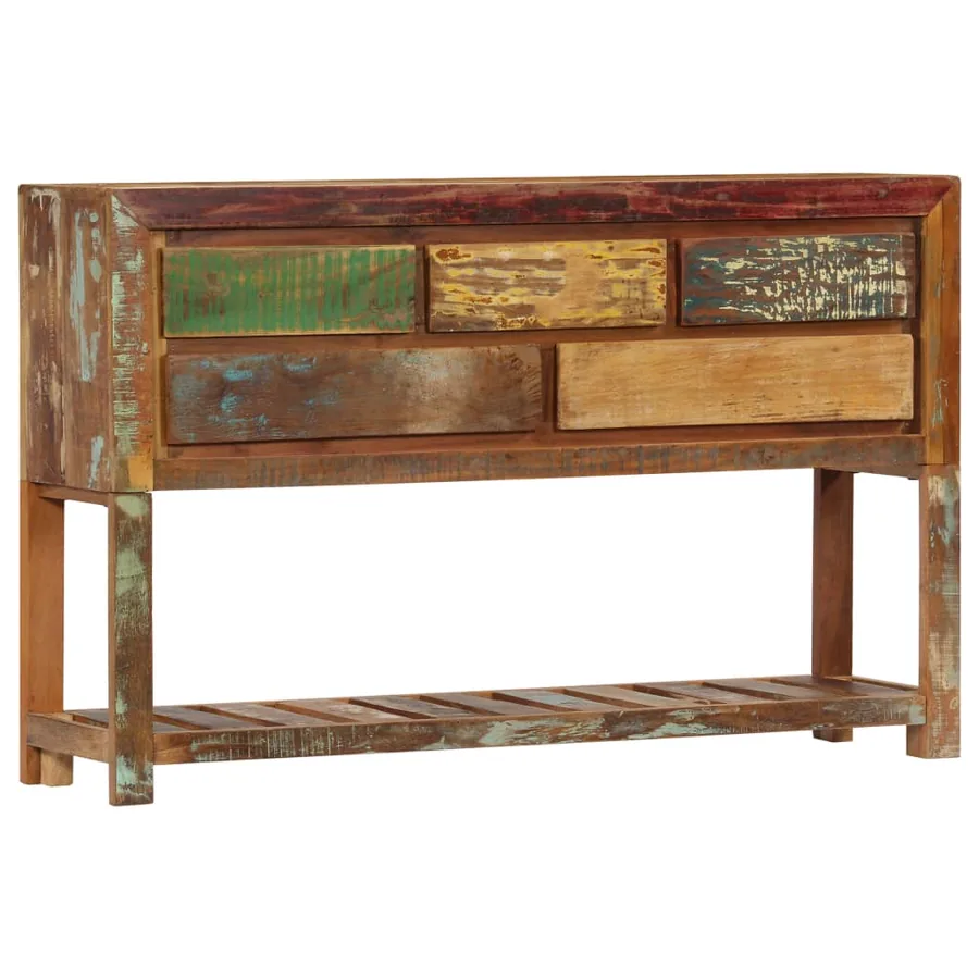 Buffet 120x30x75 cm Bois de récupération solide - 9