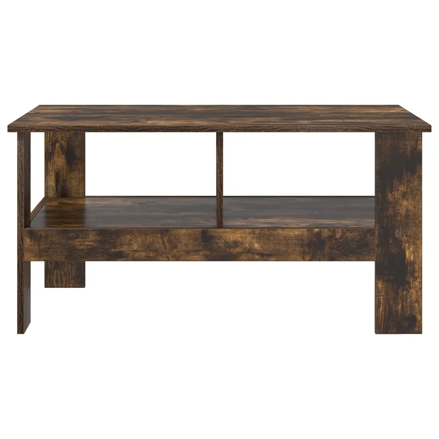 Table basse Chêne fumé 90 x 50 x 45 cm Bois d'ingénierie - 5