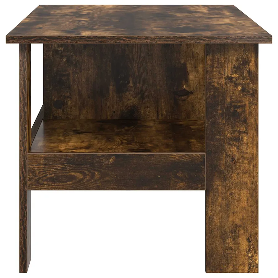 Table basse Chêne fumé 90 x 50 x 45 cm Bois d'ingénierie - 6
