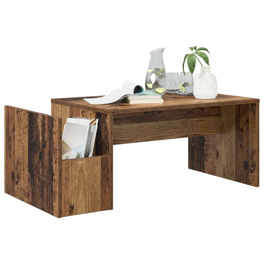 Table basse Bois ancien 90 x 45 x 35 cm Bois d'ingénierie - 3