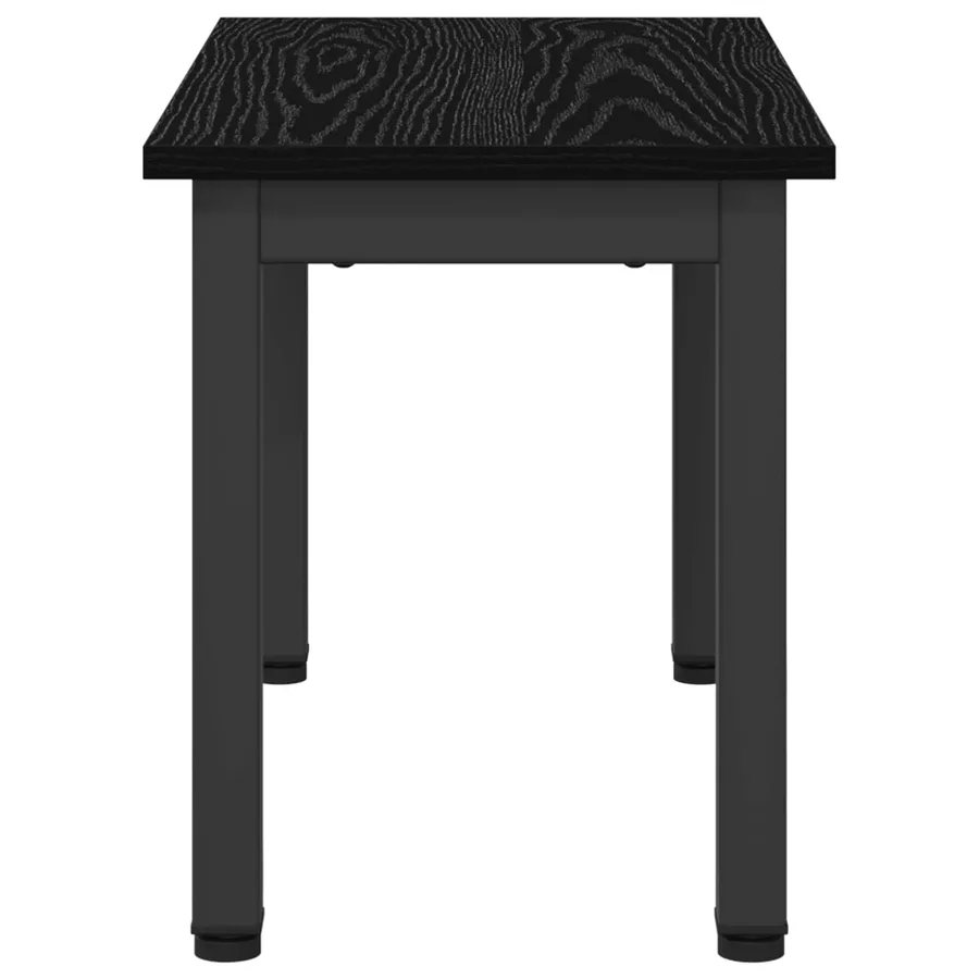 Table basse Chêne noir 60 x 30 x 36 cm Bois d'ingénierie - 6