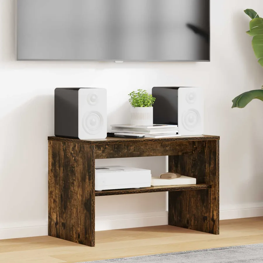 Meuble TV Chêne fumé 60 x 35 x 40 cm Bois d'ingénierie