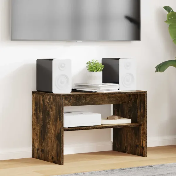 Meuble TV Chêne fumé 60 x 35 x 40 cm Bois d'ingénierie