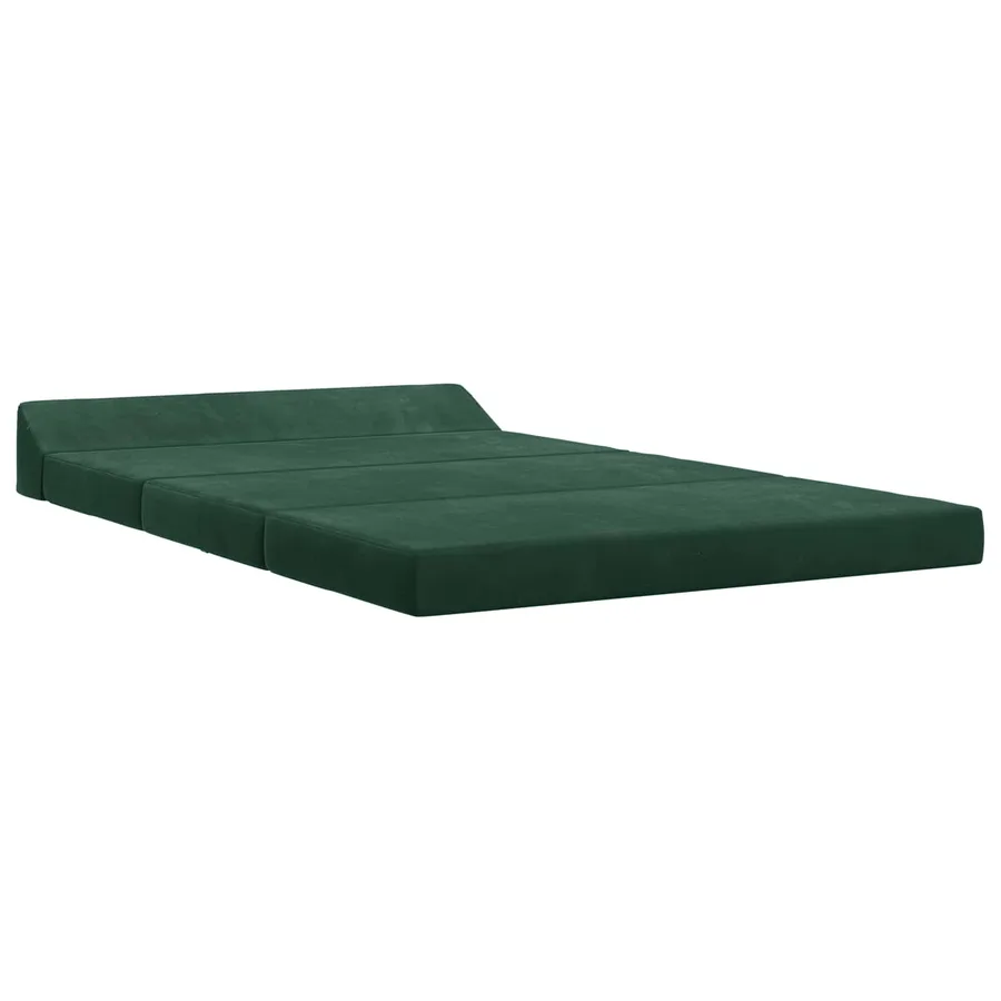 Canapé-lit pliable Vert foncé 120 x 60 x 49 cm Tissu - 2