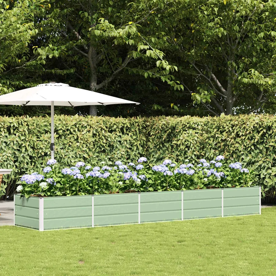 Jardinière Vert 400 x 80 x 45 cm Acier