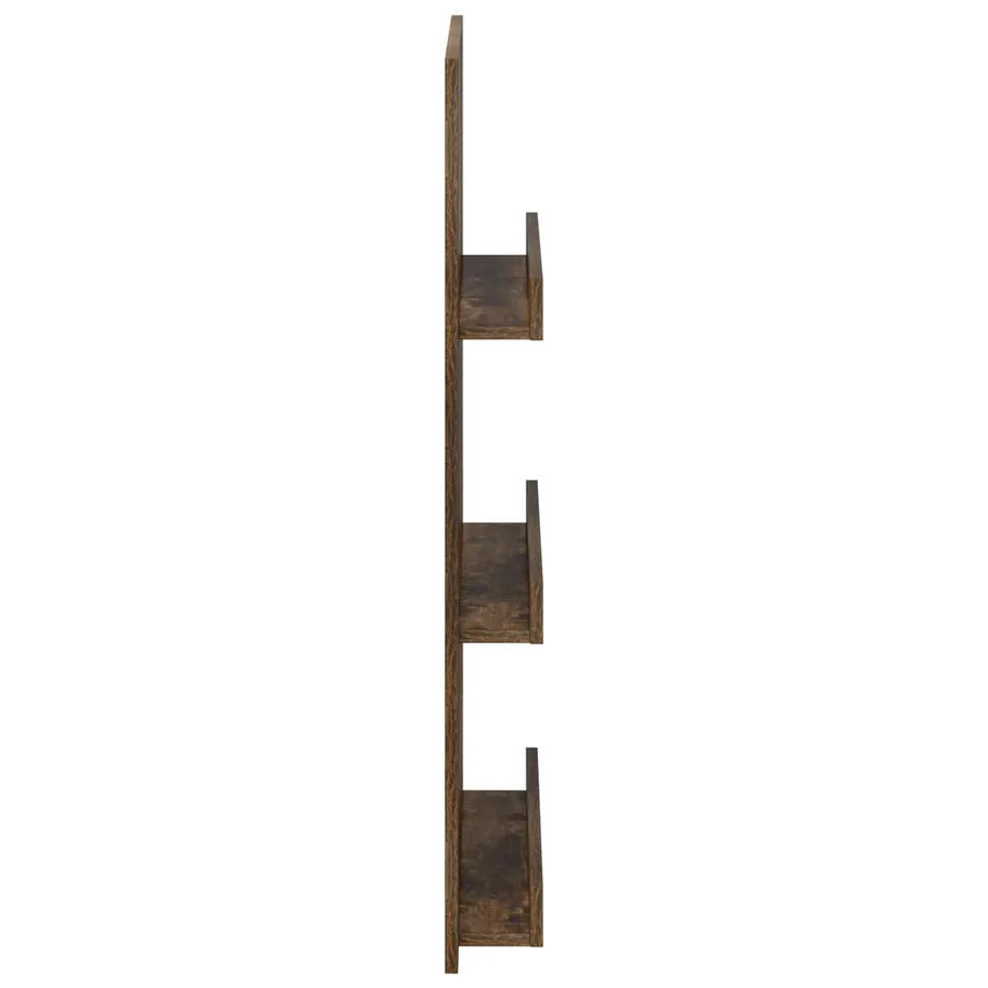 Étagère à magazines avec étagère Chêne fumé 51 x 11 x 102 cm - 6