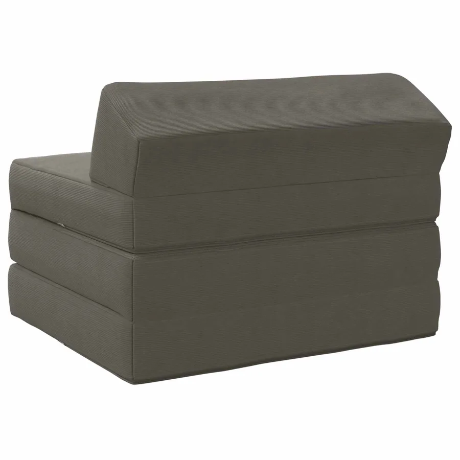Canapé-lit pliable Gris clair 200 x 70 x 10 cm - 4