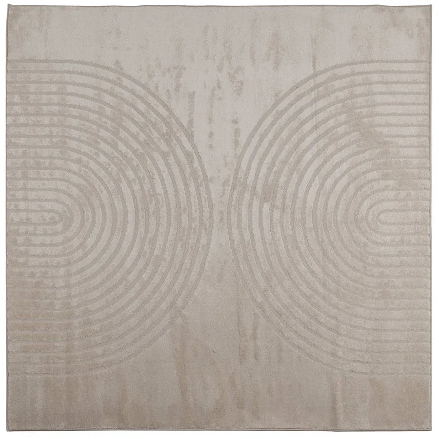 Tapis de surface Carré GALATI Beige 120 x 120 cm Polyester - 2