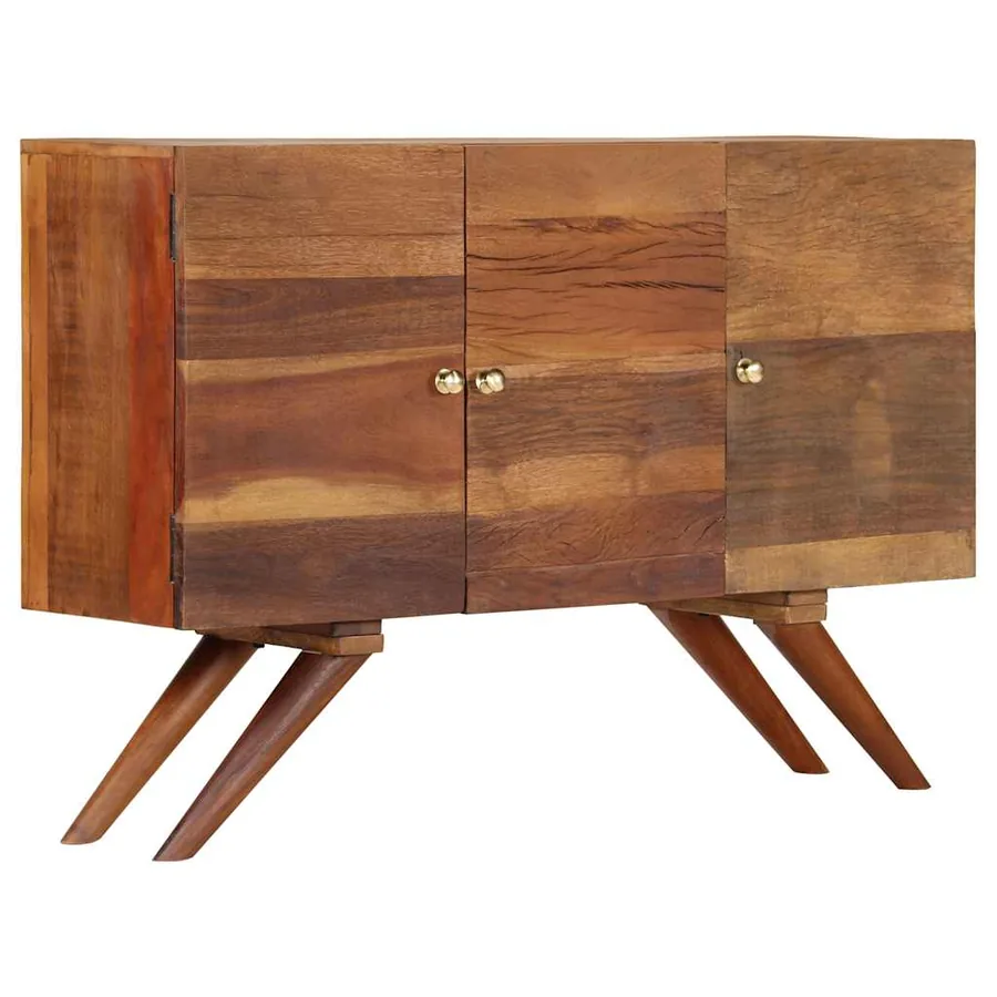 Buffet Bois recyclé massif 110x30x75 cm Marron - 10