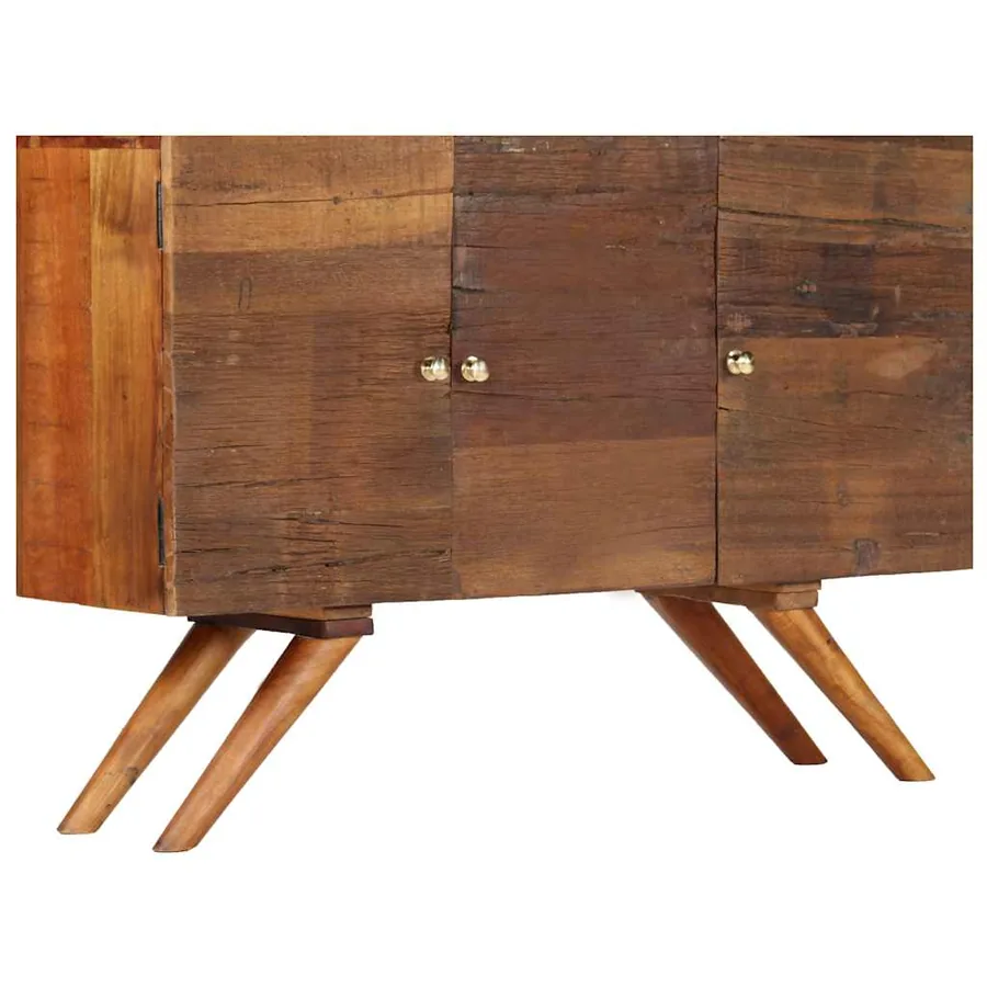 Buffet Bois recyclé massif 110x30x75 cm Marron - 13