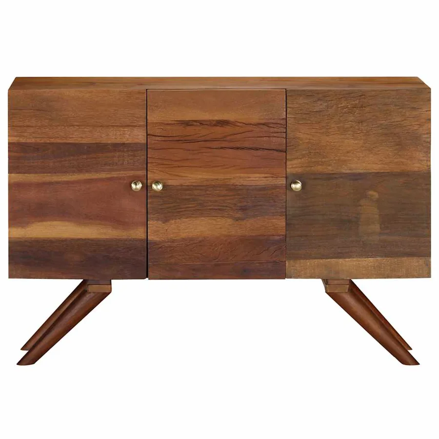 Buffet Bois recyclé massif 110x30x75 cm Marron - 2