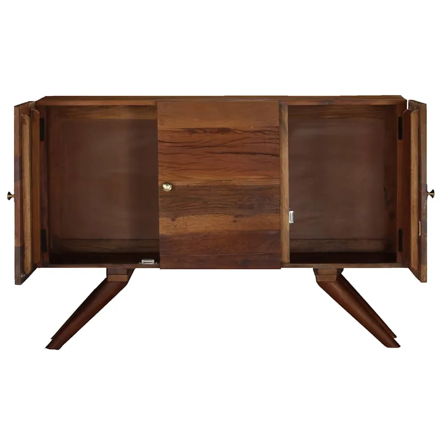 Buffet Bois recyclé massif 110x30x75 cm Marron - 3