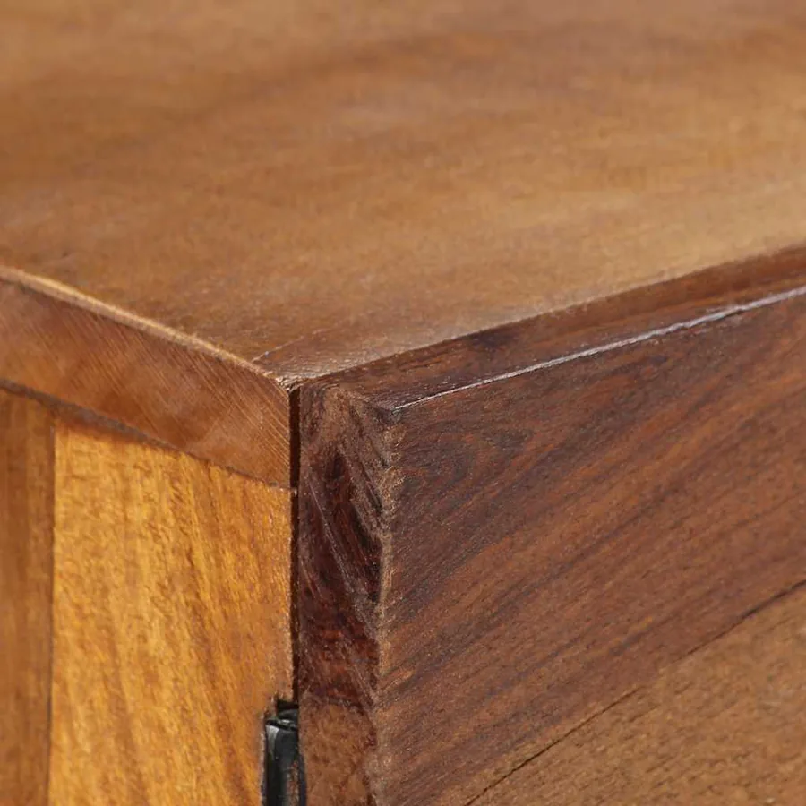 Buffet Bois recyclé massif 110x30x75 cm Marron - 6