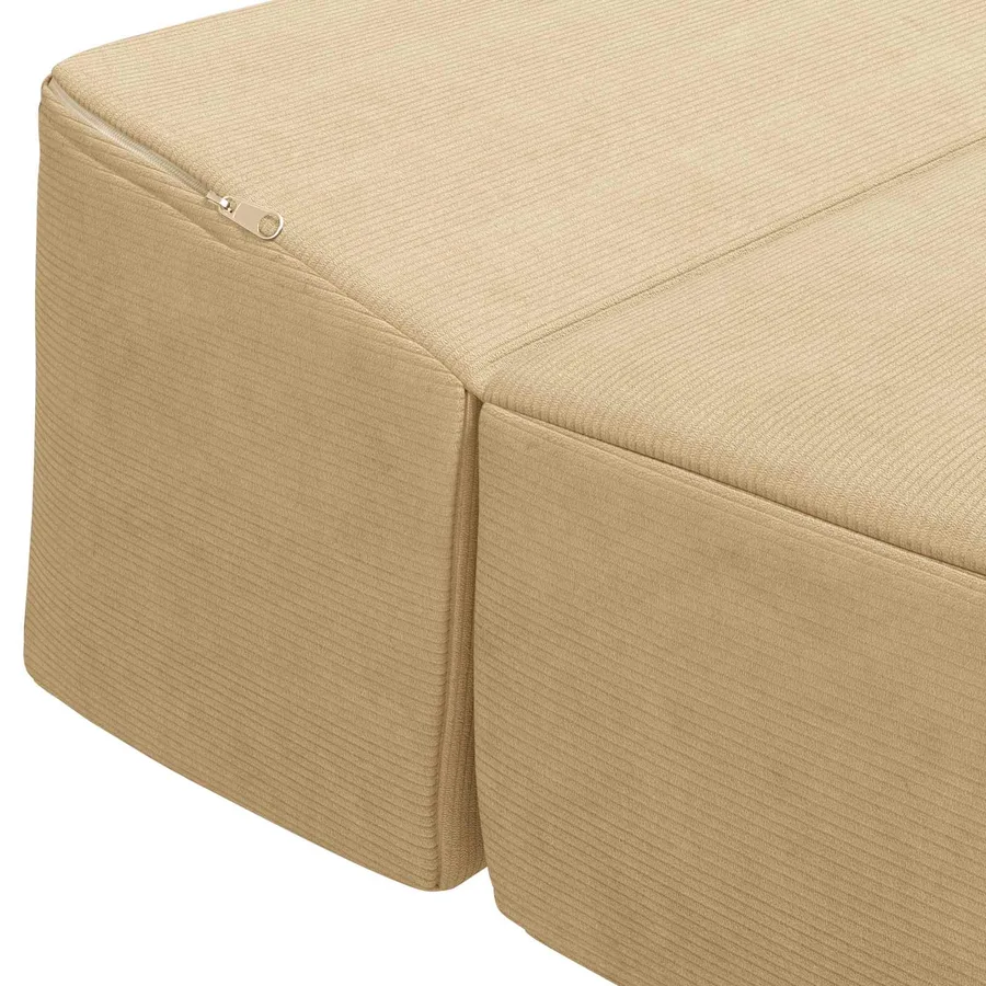 Canapé-lit pliable Gris Vert Clair 200 x 70 x 15 cm - 6