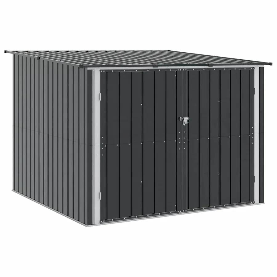 Abri de vélo 3 pcs Anthracite 216 x 207 x 158 cm Métал - 2