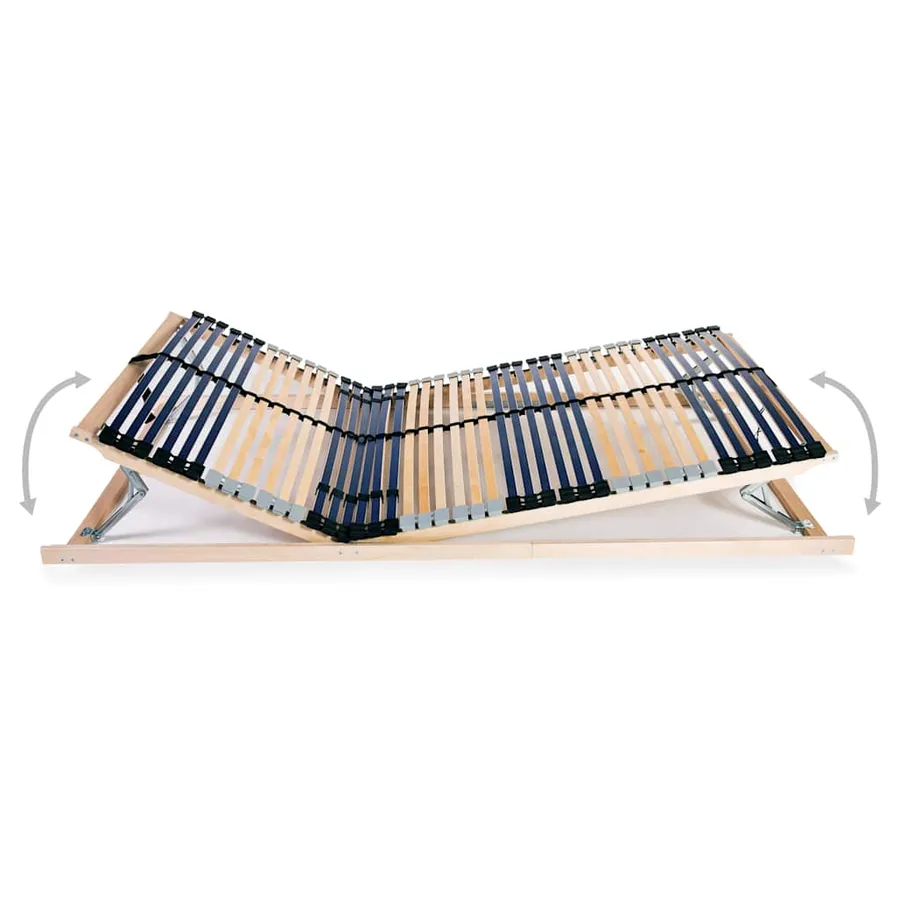 Sommier à lattes sans matelas avec 42 lattes 7 zones 120x200 cm - 4