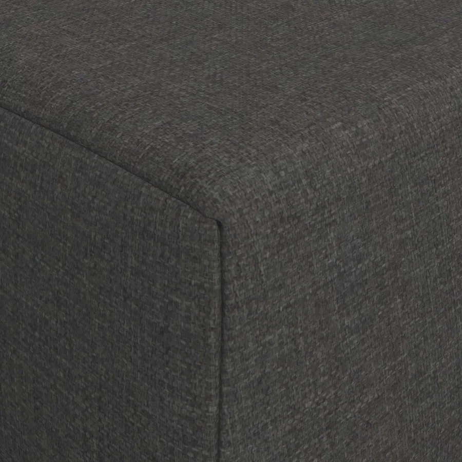 Canapé-lit pliable Gris foncé 200 x 70 x 15 cm Tissu - 7