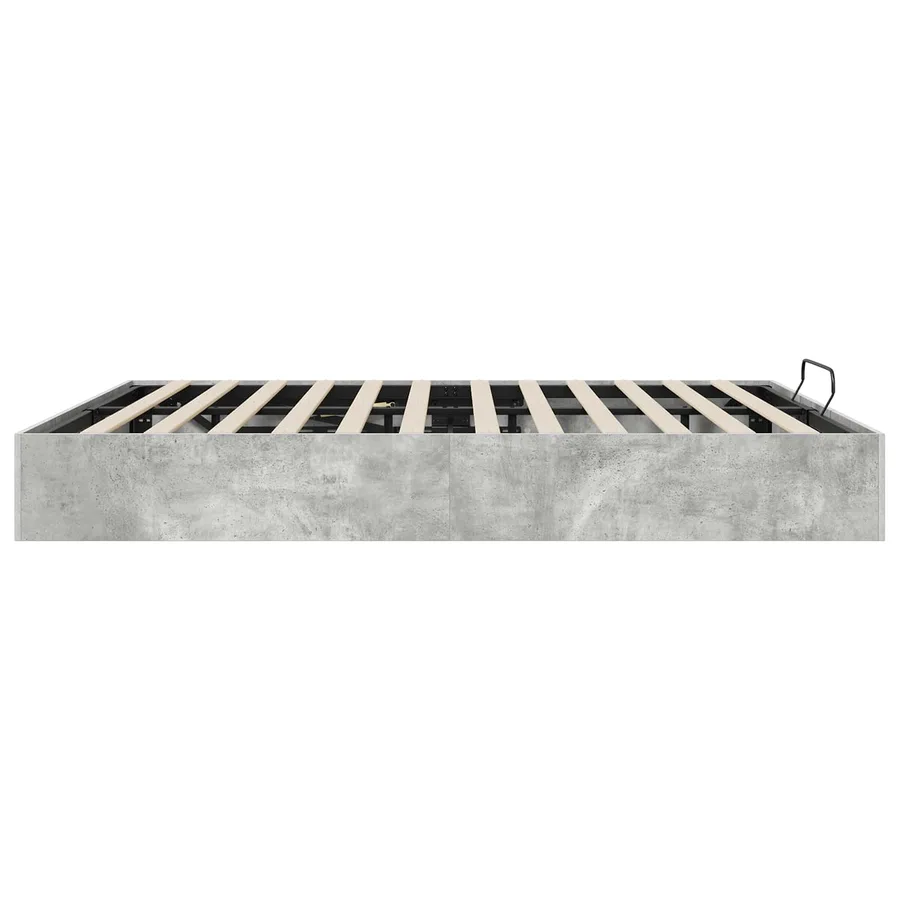 Cadre de lit ottoman Béton 203 x 180 x 25 cm Bois d’ingénierie - 6