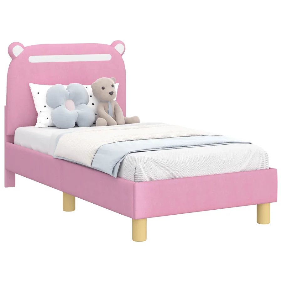 Cadre de lit pour tout-petit avec tête de lit Rose 70 x 140 cm - 2