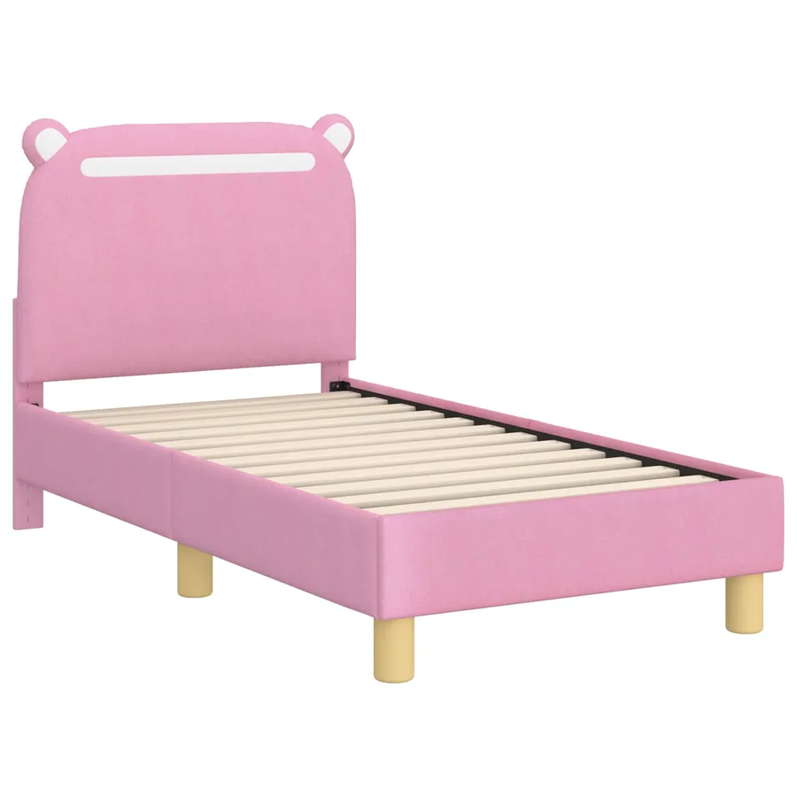 Cadre de lit pour tout-petit avec tête de lit Rose 70 x 140 cm - 4