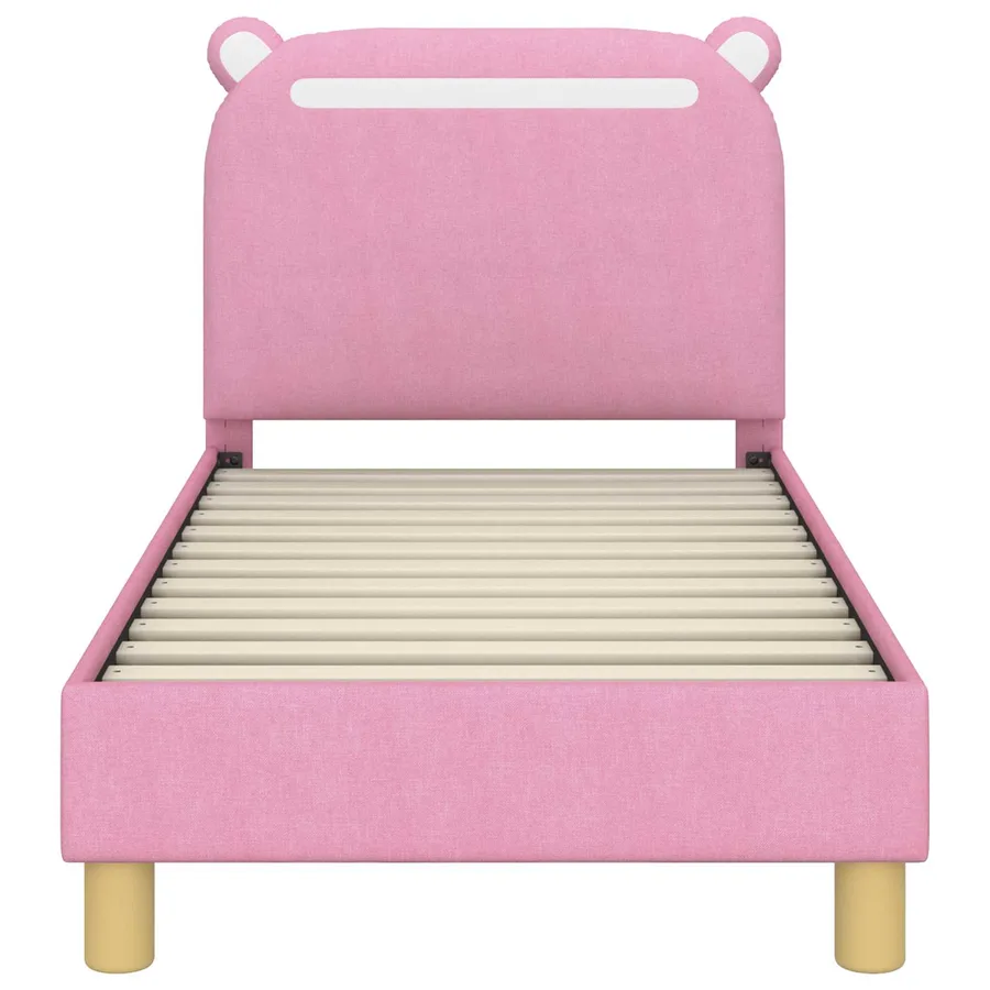 Cadre de lit pour tout-petit avec tête de lit Rose 70 x 140 cm - 5