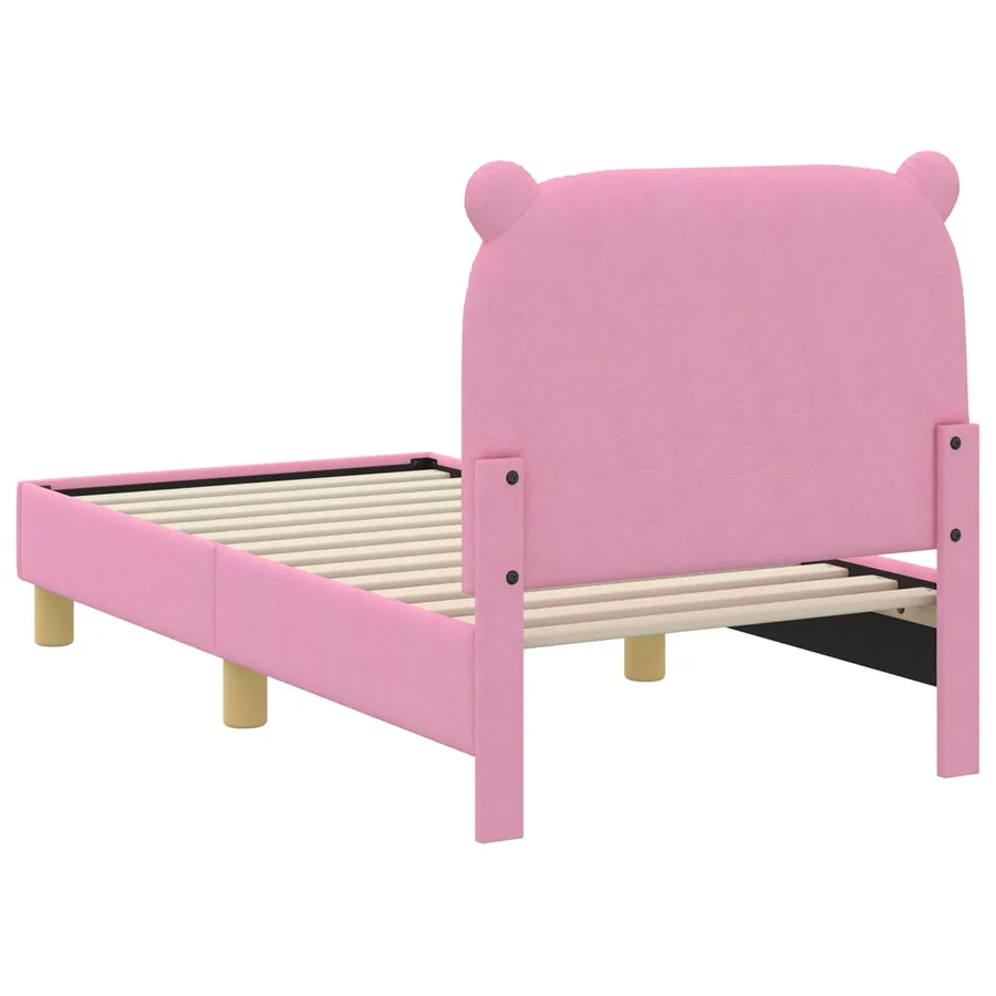 Cadre de lit pour tout-petit avec tête de lit Rose 70 x 140 cm - 7