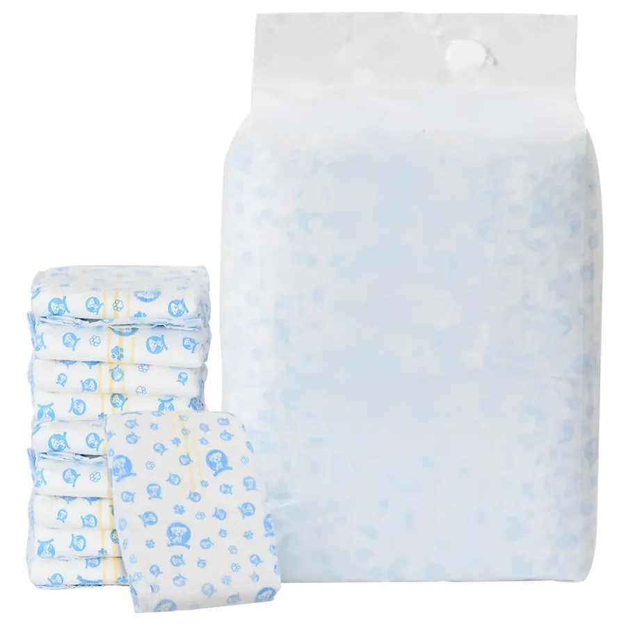 Protection Hygiénique Jetable pour Chien Mâle 50 pcs Blanc S - 2