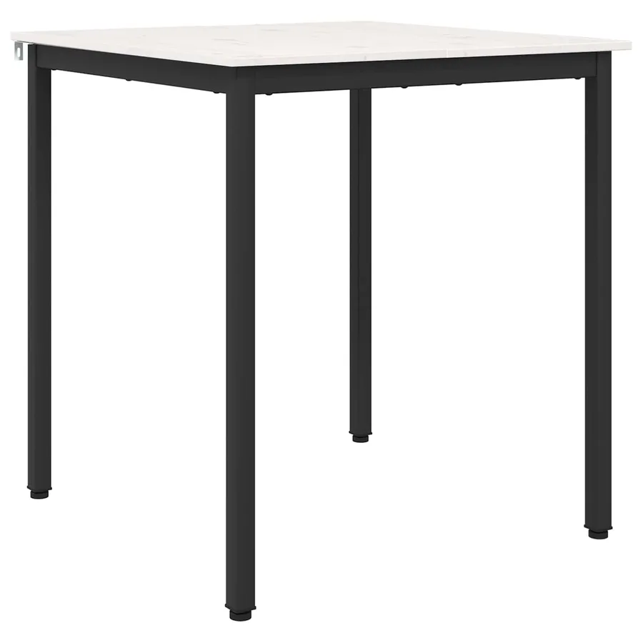 Table de salle à manger / Table de repas Blanc 70 x 70 x 75 cm - 2