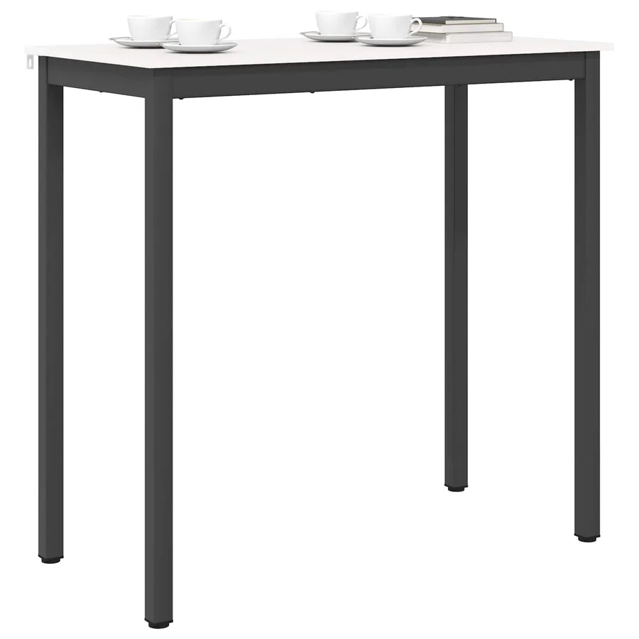 Table de bar Blanc 110 x 55 x 105 cm Bois de pin massif - 3