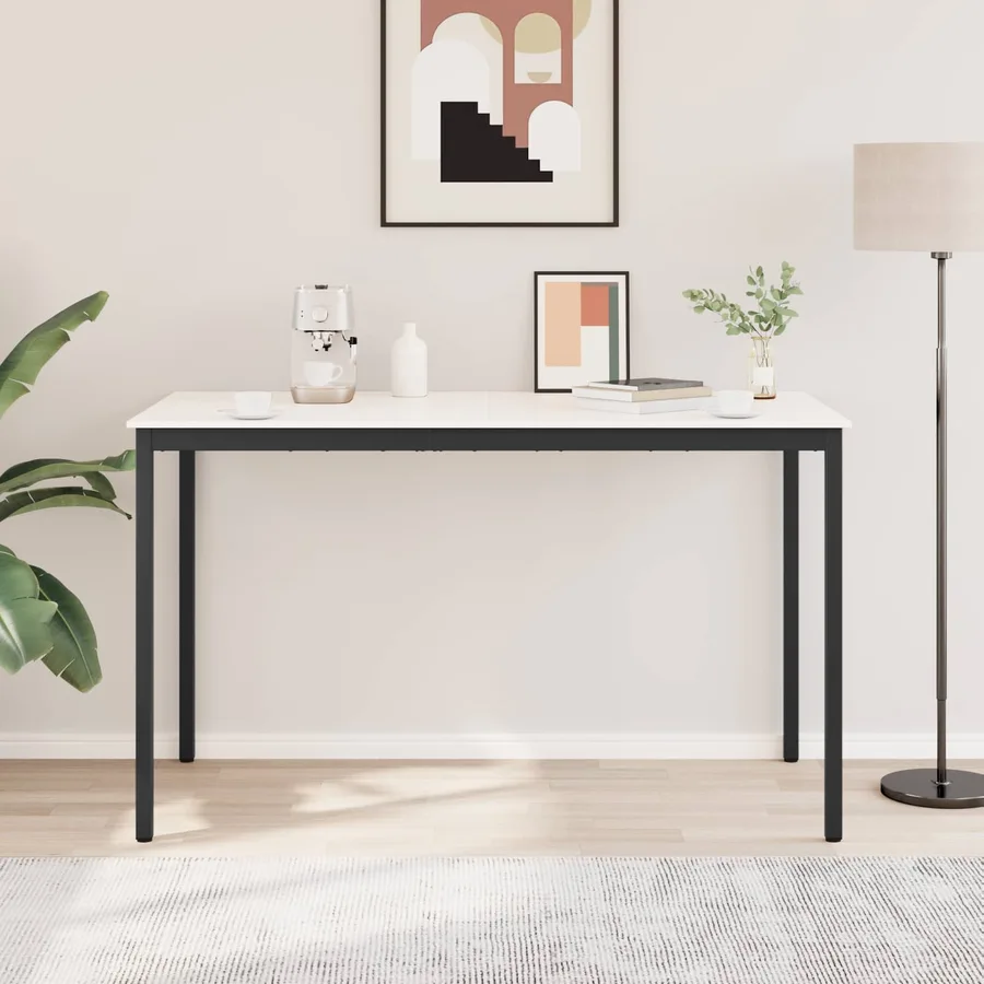Table de bar Blanc 180 x 90 x 105 cm Bois de pin massif - 4