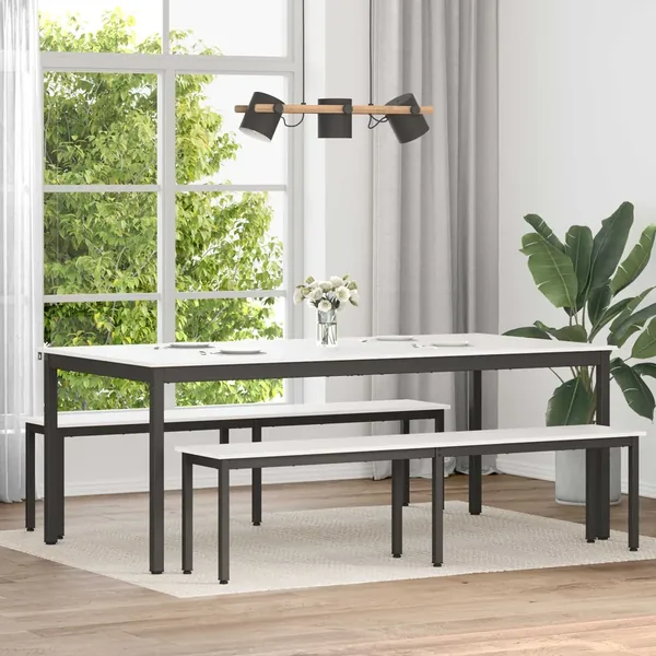 Table de salle à manger / Table de repas Blanc