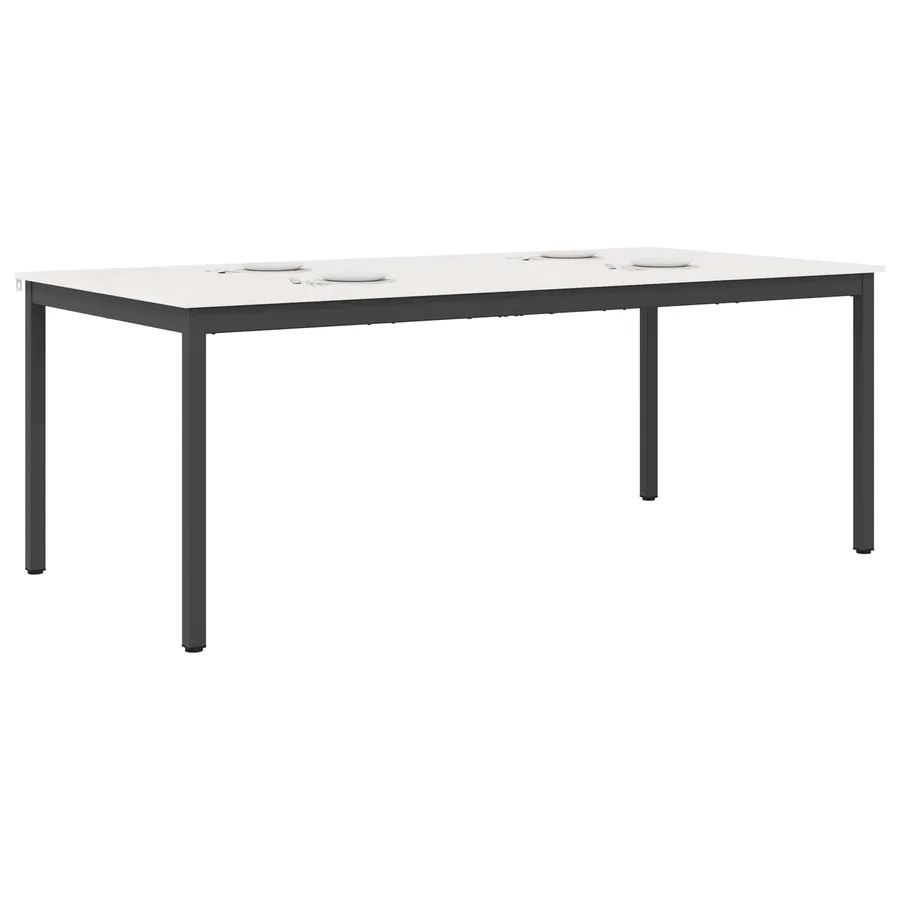 Table de salle à manger / Table de repas Blanc - 3