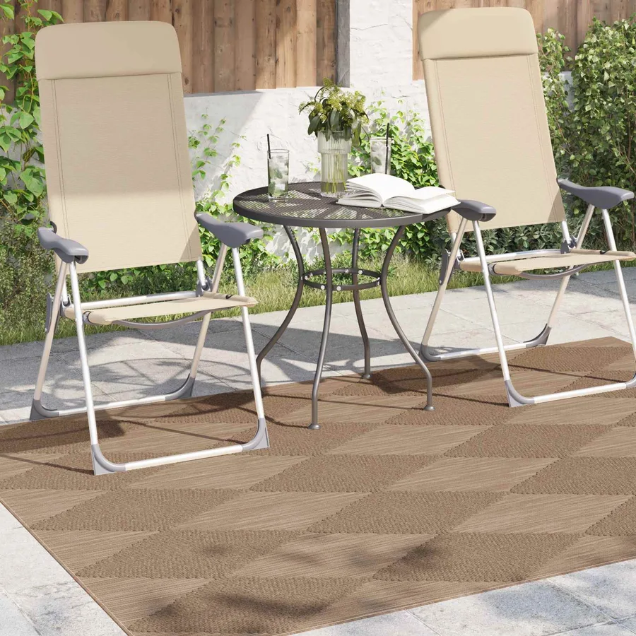 Tapis de surface AGIRA Naturel 170 x 120 cm Polyester - 3