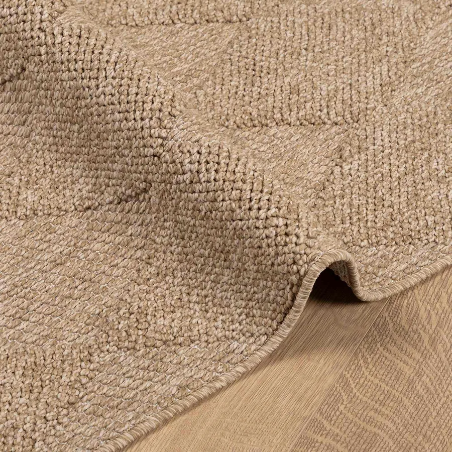 Tapis de surface AGIRA Naturel 170 x 120 cm Polyester - 6