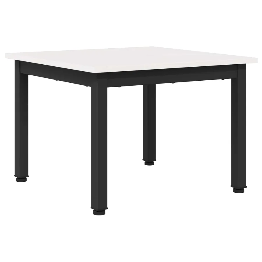 Table basse Blanc 50 x 50 x 36 cm Bois de pin massif - 2