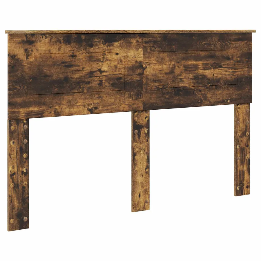 Cadre de lit Chêne fumé 150 x 200 cm Bois d'ingénierie - 7