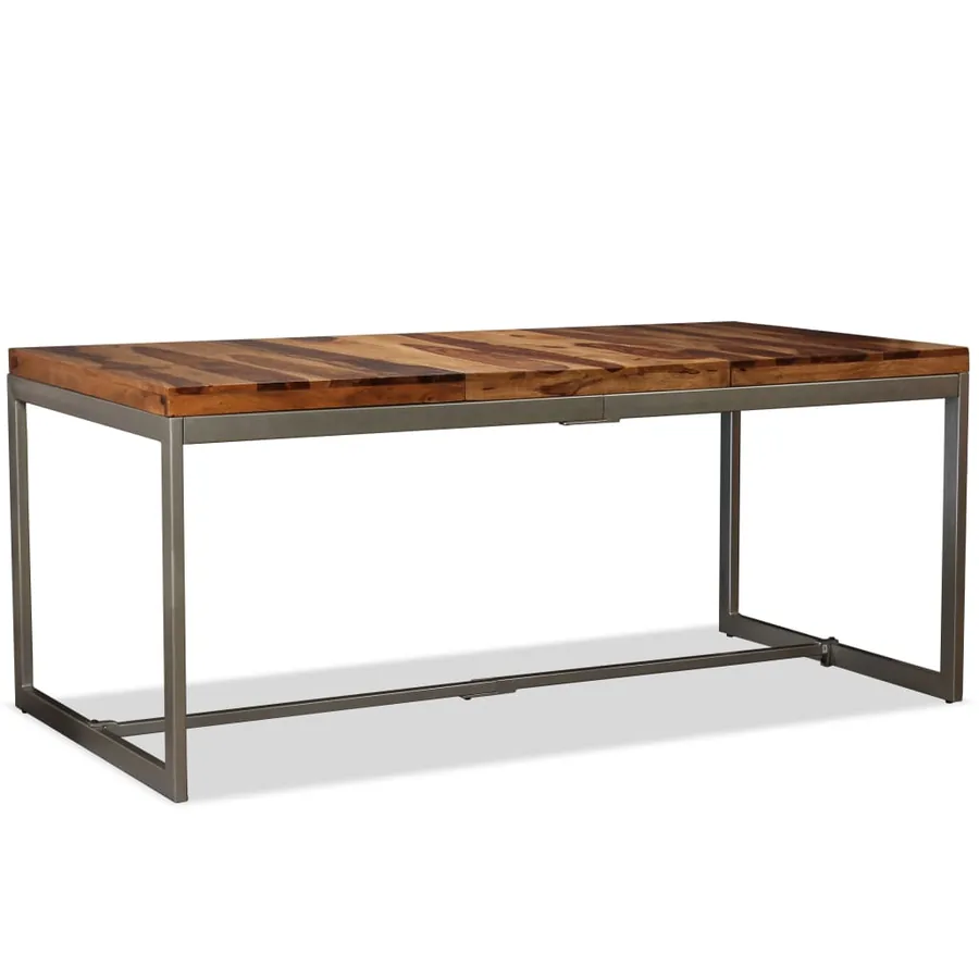 Table à manger Bois massif et acier 180 cm - 16