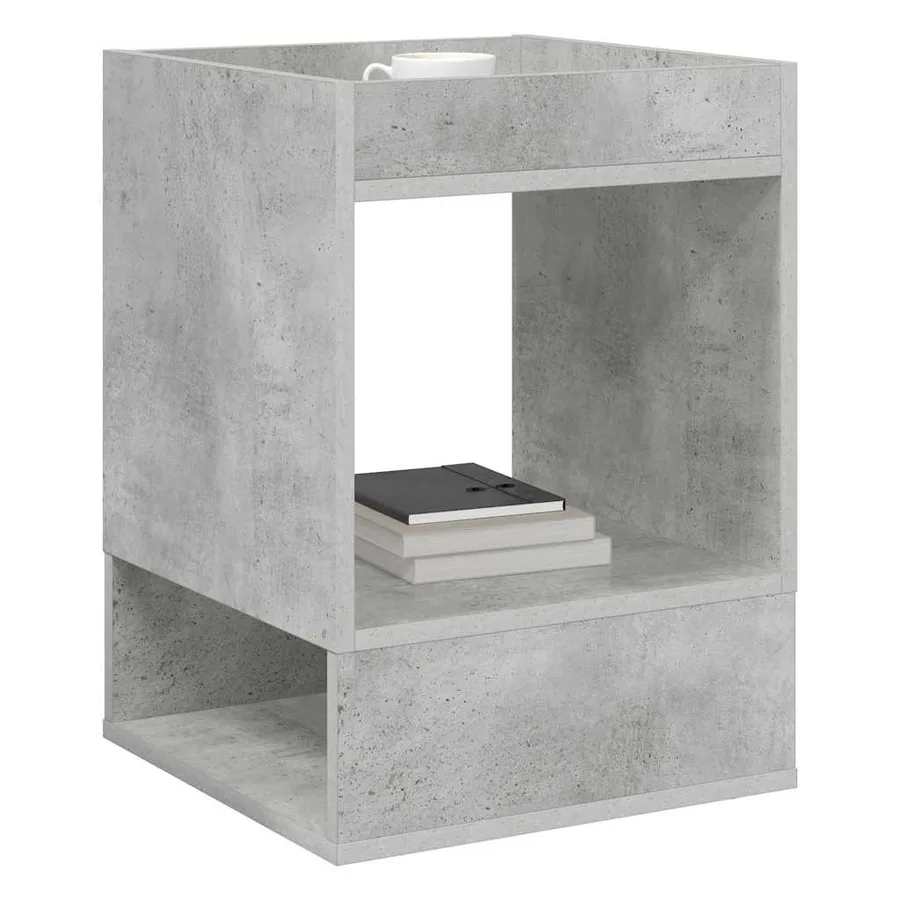 Table d'appoint Gris béton 40 x 40 x 56 cm Bois d'ingénierie - 3